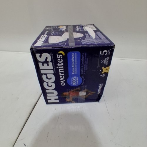 50PK HUGGIES OVERNITES NIGHT-TIME BABY DIAPERS -SIZE 5 image 2