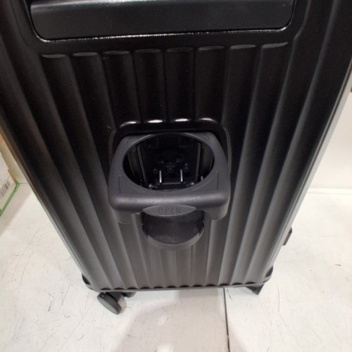 KRUTE CARRY ON LUGGAGE HARD SHELL SUITCASE WITH TSA LOCK SPINNER WHEELS, CUPHOLDER, AND USB PORT - 20" - BLACK image 6