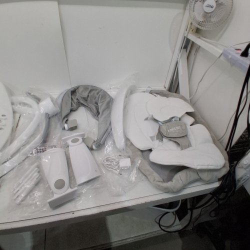 ZOICAY 3-IN-1 BABY SWING WITH MOTION DETECTION AND BLUETOOTH - GREY/WHITE (MODEL: TY666B-6 ) image 5