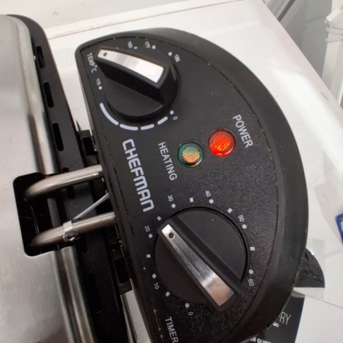 CHEFMAN DUAL COOK PRO DEEP FRYER WITH DIVIDER - 4.5QT CAPACITY - STAINLESS STEEL (MODEL‎RJ07-45-SS-D) image 2