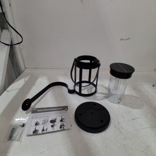 JEEYEE HANGING OUTDOOR SOLAR LIGHT - 5"X10" - BLACK (MODEL: LSS580-T1) image 2