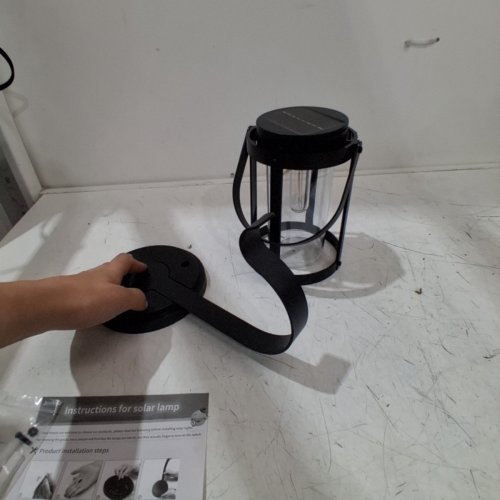 JEEYEE HANGING OUTDOOR SOLAR LIGHT - 5"X10" - BLACK (MODEL: LSS580-T1) image 3