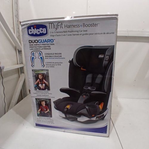 CHICCO MYFIT HARNESS & BOOSTER CAR SEAT WITH DUO GUARD PROTECITON - FOR KIDS 25 TO 65LBS - BLACK (MODEL: 7986313) image 5