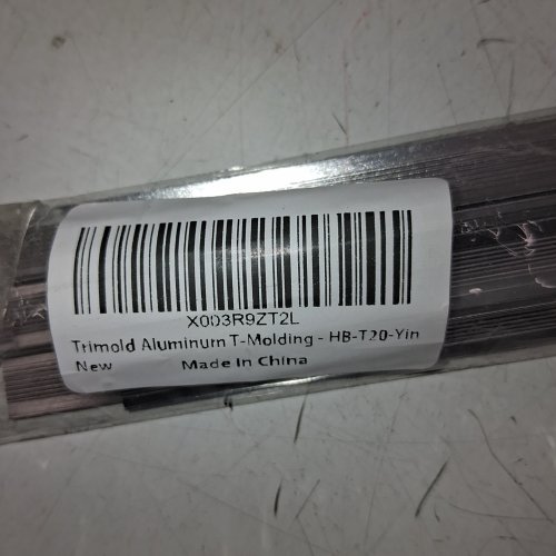 3PC TRIMOLD ALUMINUM T-MOLDING TRIM & FLOOR TRANSITION STRIPS - 0.78" X 0.29" - MATTE SILVER (STYLE: HB-T20-SILVER) image 2