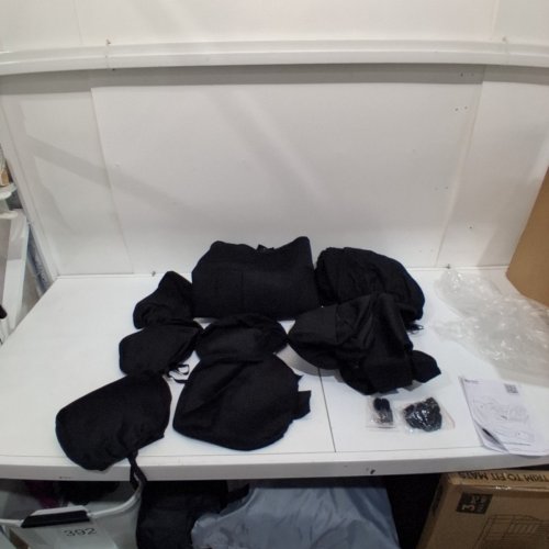 8PC CARPASS UNIVERSAL FIT AUTOMOTIVE SEAT COVERS - BLACK (MODEL: ZTPULB -V3) image 3