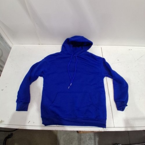 WOMEN'S HOODED SWEATSHIRT - MEDIUM - BLUE image 2
