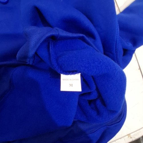WOMEN'S HOODED SWEATSHIRT - MEDIUM - BLUE image 3