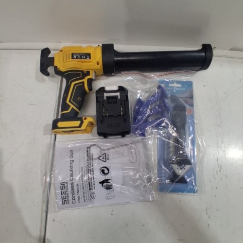 UAOAII CORDLESS ELECTRIC CAULKING GUN - 21 V - YELLOW/BLACK (MODEL: GN100) image 3