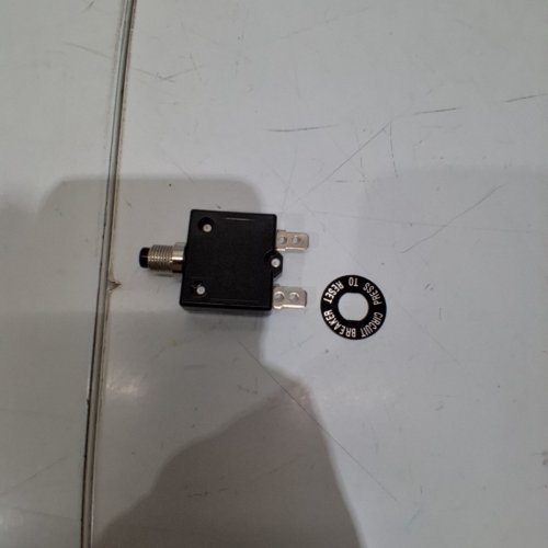 PUSH BUTTON THERMAL CIRCUIT BREAKER - 125-250V - BLACK image 3