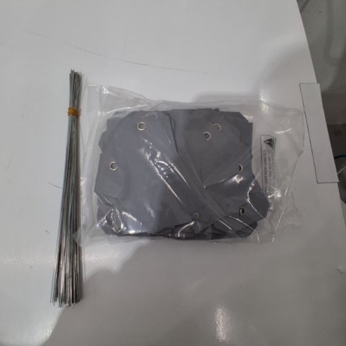 50PK SPEEDPOST TAGS WITH WIRES - 4-3/4" X 2-3/8" - GRAY (ITEM: X004NWESIR) image 3