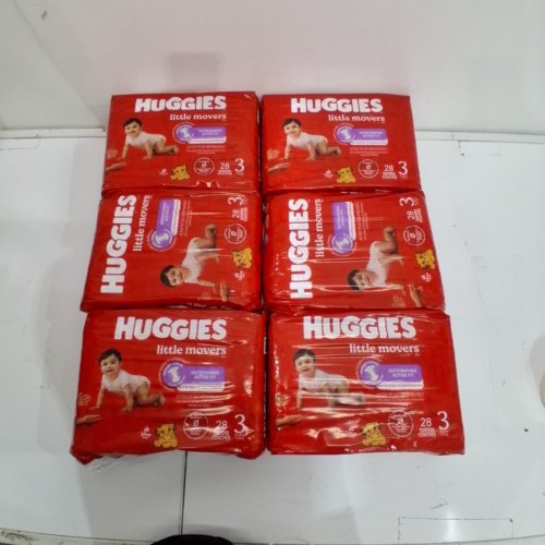 168PK HUGGIES LITTLE SNUGGLERS BABY DIAPERS - SIZE 3 image 2