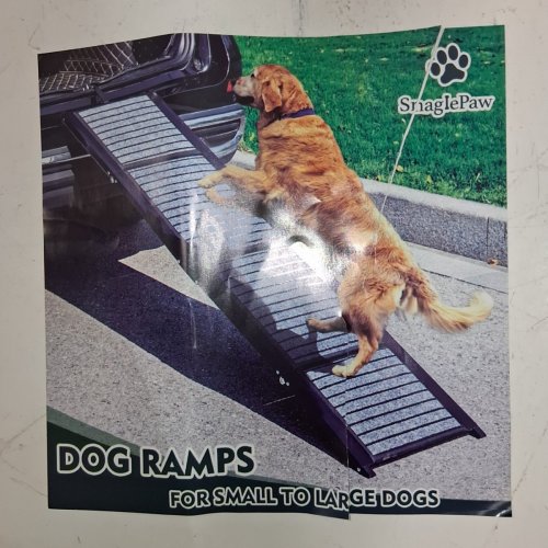 SNAGLE PAW FOLDABLE PET RAMP - 71"X17" - BLACK/GREY image 3