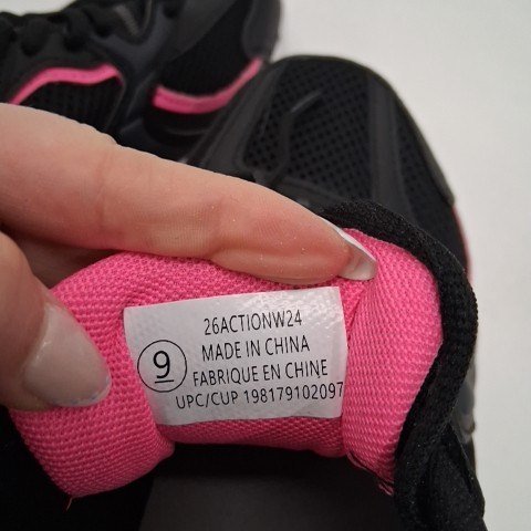 WOMEN'S ATHLETIC WORK SHOES - SIZE 9 - BLACK / PINK (STYLE: 26ACTIONW24) image 4