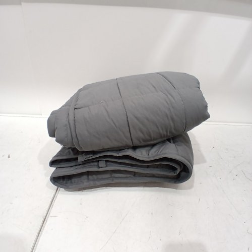 VEVOR WEIGHTED BLANKET WITH GLASS BEADS - QUEEN - 25 LBS - GREY (MODEL: XSH004) image 3
