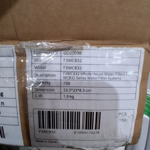 3PK ISPRING 3-STAGE WHOLE HOUSE WATER FILTER SYSTEM FOR WCB32 & WCB32O - 2.5" X 20" (MODEL: F3WCB32) image 2