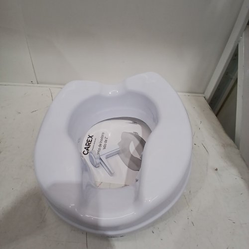 CAREX 2" RAISED TOILET SEAT (FOR ROUND & ELONGATED TOILETS) - 300LBS CAP - (MODEL: B81000) image 3