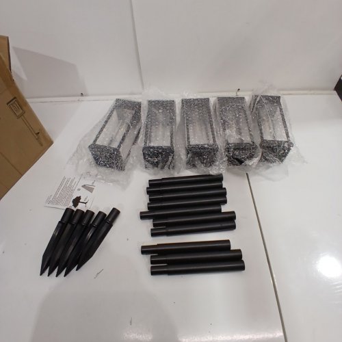 5PK OUTDOOR SOLAR STAKE PATHWAY LIGHTS - BLACK image 3