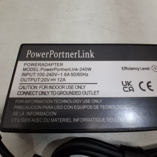 POWERPARTNERLINK POWER ADAPTER FOR VARIOUS ASUS LAPTOPS - 240W - BLACK image 3