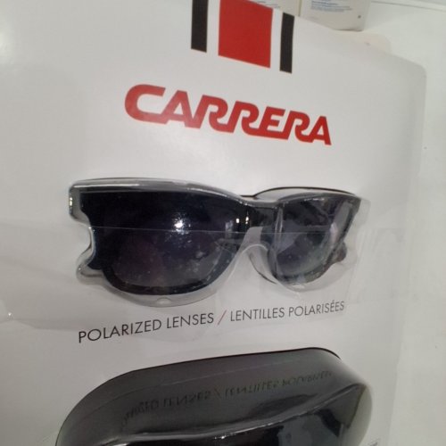 MEN'S CARRERA EYEWEAR CHUNKY SUN GLASSES - BLACK image 3