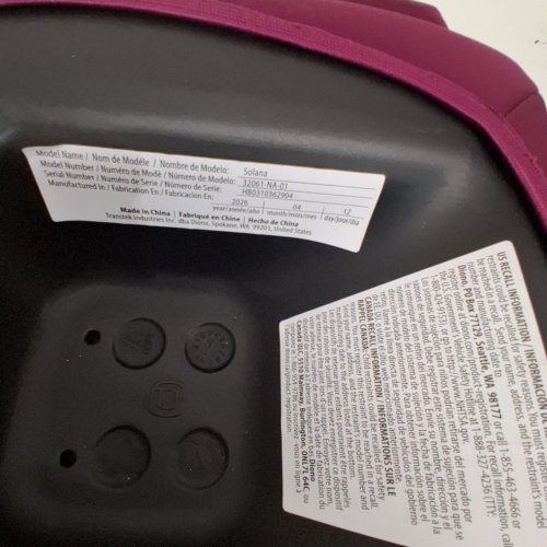 2PK DIONO SOLANA NO LATCH BACKLESS BOOSTER SEAT - 40-120LB CAPACITY - PINK (MODEL: 32061-NA-01) image 2