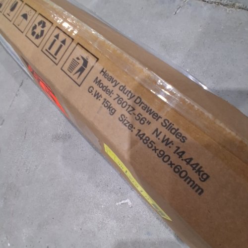 2PK VEVOR HEAVY DUTY DRAWER SLIDES - 56" - (MODEL: 7601Z-56") image 2