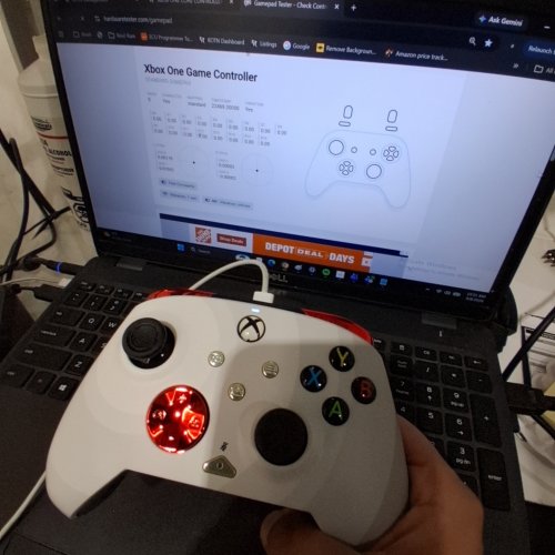 PDP GAMING REMATCH WIRED CONTROLLER FOR XBOX ONE/PC - RADIAL WHITE image 2