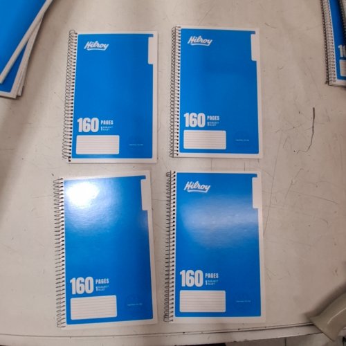 4 HILROY ONE SUBJECT NOTEBOOK - 9.5" X 6" - 160 PAGES - BLUE image 2