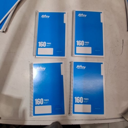4 HILROY ONE SUBJECT NOTEBOOK - 9.5" X 6" - 160 PAGES - BLUE image 3