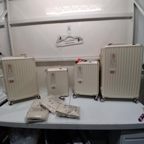 7PC JOYWAY LUGGAGE SET - 18"/20"/24"/28" - APRICOT (STYLE: TR026) image 2