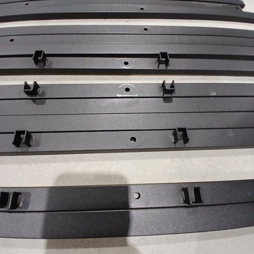 UPHOLSTERED PLATFORM BED FRAME - CAL KING - BLACK image 4