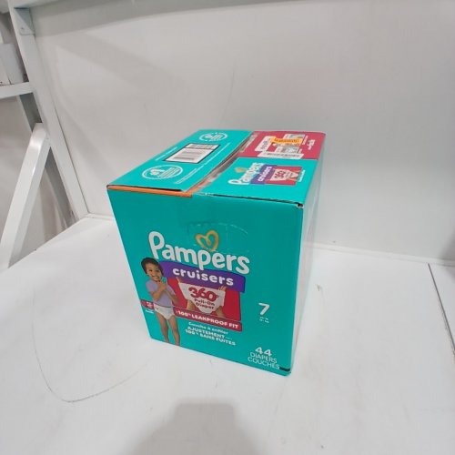 44PK PAMPERS CRUISERS 360° STRETCHY WAISTBAND DISPOSABLE BABY DIAPERS - SIZE 7 (41LBS +) image 2