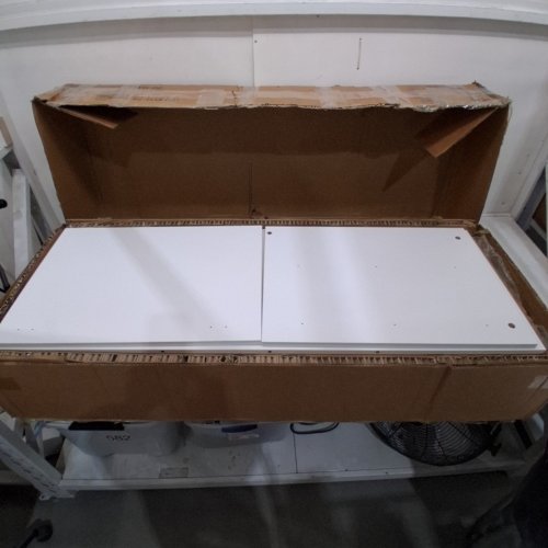 TONYRENA WOODEN BATH VANITY CABINET, NO SINK TOP - 47" X 18" X 33" - WHITE - (MODEL: TR48W-DF) image 3