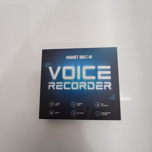 MINI PORTABLE MAGNETIC VOICE RECORDER WITH NOISE CANCELLATION - 136GB - BLACK image 3