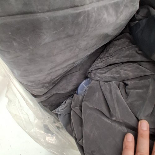 INTEX DURA-BEAM SERIES INFLATABLE PULL-OUT SOFA *NO PUMP* - 80" X 91" X 26" - 440LBS CAPACITY - GREY (MODEL: 66552EP) image 3