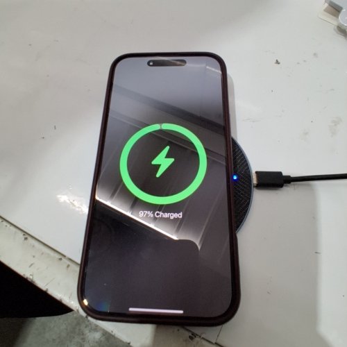 ONN WIRELESS CHARGING PAD FOR SMART DEVICES USB C - 15W - 3.3FT - BLACK - (MODEL: 51019125) image 3