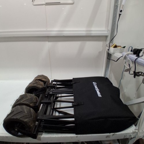 ECHOSMILE COLLAPSIBLE WAGON CART - 400LBS MAX - BLACK (MODEL:GCC088) image 2