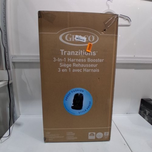 GRACO TRANZITIONS 3-IN-1 HARNESS/HIGHBACK/BACKLESS BOOSTER CAR SEAT - 100LBS MAX/CAP - PROOF/BLACK (MODEL: 2035724) image 5