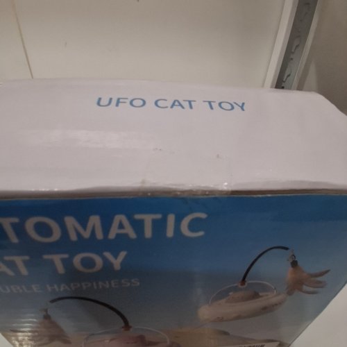 HOOROOR 2-IN-1 UFO LASER CAT TOY - CREAM (MODEL: M10) image 3