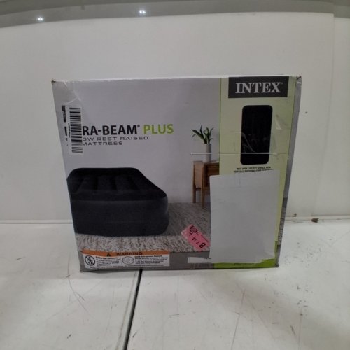 INTEX TWIN DURA BEAM PLUS SELF INFLATING/DEFLATING AIR MATTRESS - TWIN (39" X 75" X 16.5") 300LB CAPACITY - NAVY BLUE image 6