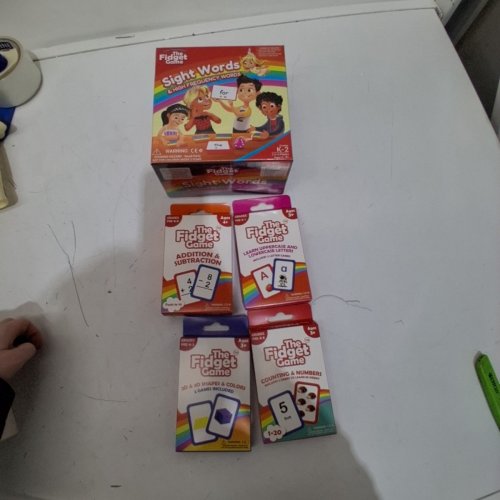 THE FIDGET GAME KINDERGARTEN EDUCATIONAL GAME BUNDLE - SIGHT WORDS, NUMBERS, ADDITION & SUBTRACTION AND SHAPES (MODEL: TFGCVC-SW5-KINDERGARTENBUNDLE) image 3