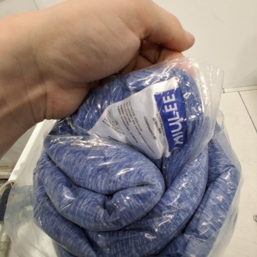 MIULEE SHREDDED MEMORY FOAM BODY PILLOW - 20" X 54" - BLUE image 4