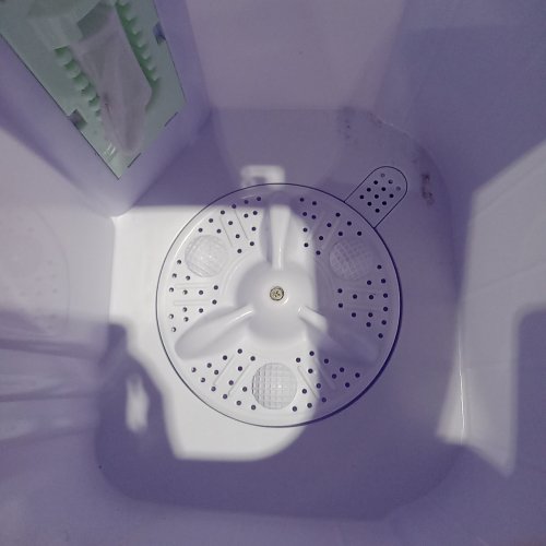 COSTWAY PORTABLE COMPACT TWIN TUB WASHING MACHINE - 17.6LBS CAPACITY - GREY/WHITE - (MODEL: FP11145US-DK) image 2