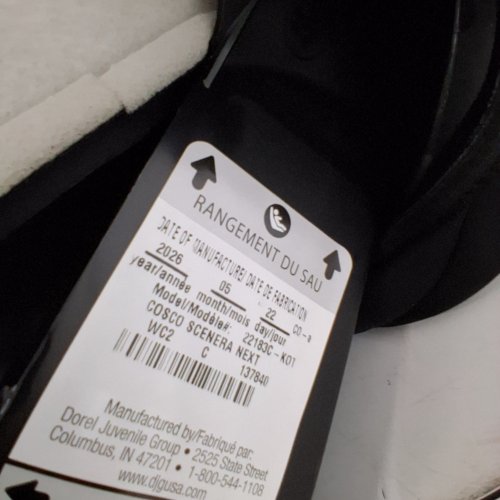 COSCO SCENERA NEXT CONVERTIBLE CAR SEAT - BLACKOUT (MODEL: 22183C-KOT) image 2