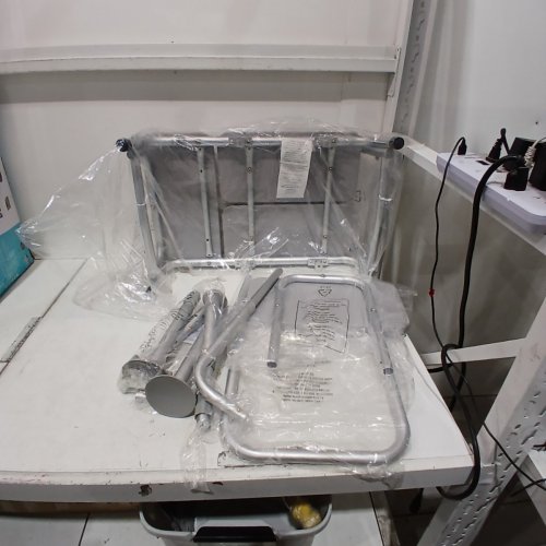 MEDLINE GUARDIAN PADDED TRANSFER BENCH WITH BACK - 400LBS - GREY (MODEL: G3-100KBPX1) image 2