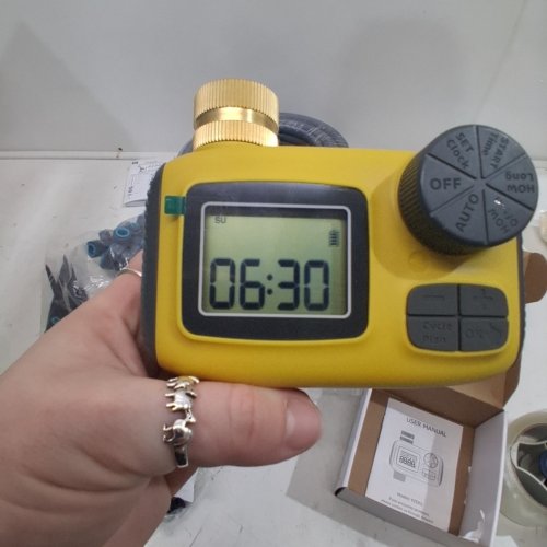 TRJZWA OUTDOOR SPRINKLER TIMER KIT - 7.25-116 PSI - YELLOW (MODEL: YZD01) image 2