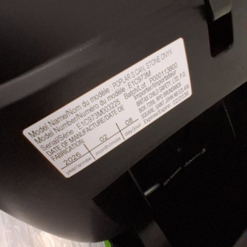 BRITAX POPLAR CLICK TIGHT CONVERTIBLE REAR &FRONT FACING CAR SEAT - 40LB REAR FACING MAX LOAD / 65LB FRONT FACING MAX LOAD - STONE ONYX/BLACK (MODEL: E1C973M) image 2