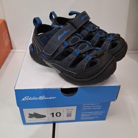 KID'S EDDIE BAUER BUMP TOE SHOE - SIZE 10 - BLUE (STYLE: 1931310) image 2