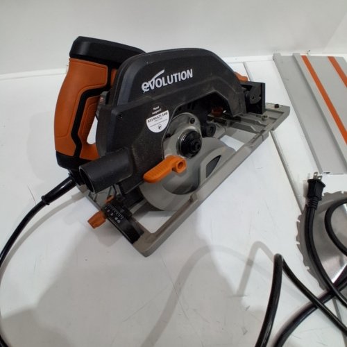 EVOLUTION POWER TOOLS 7.25" MULTI-MATERIAL CIRCULAR TRACK SAW KIT - INCLUDES 40" TRACK (MODEL: R185 CCSX) image 2