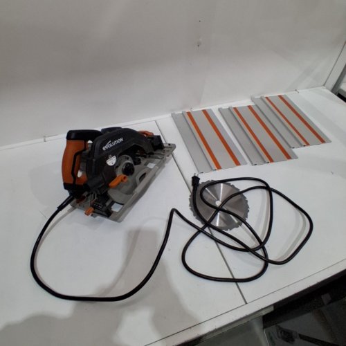EVOLUTION POWER TOOLS 7.25" MULTI-MATERIAL CIRCULAR TRACK SAW KIT - INCLUDES 40" TRACK (MODEL: R185 CCSX) image 3