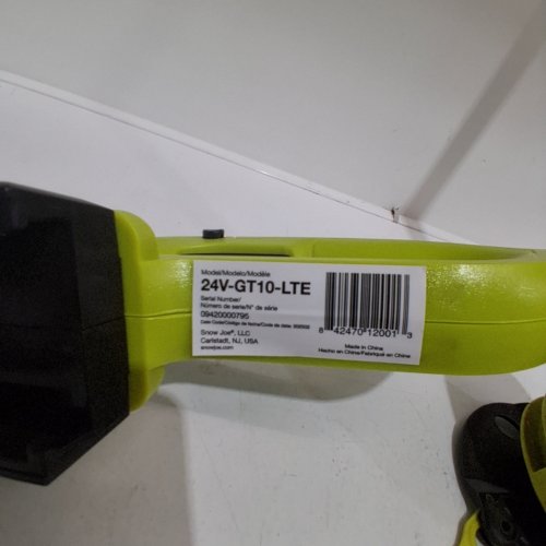 SUN JOE CORDLESS LIGHTWEIGHT STRINGLESS GRASS TRIMMER WITH BATTERY - 24V, 2AH, 10" - GREEN (MODEL: 24V-GT10-LTE) image 3